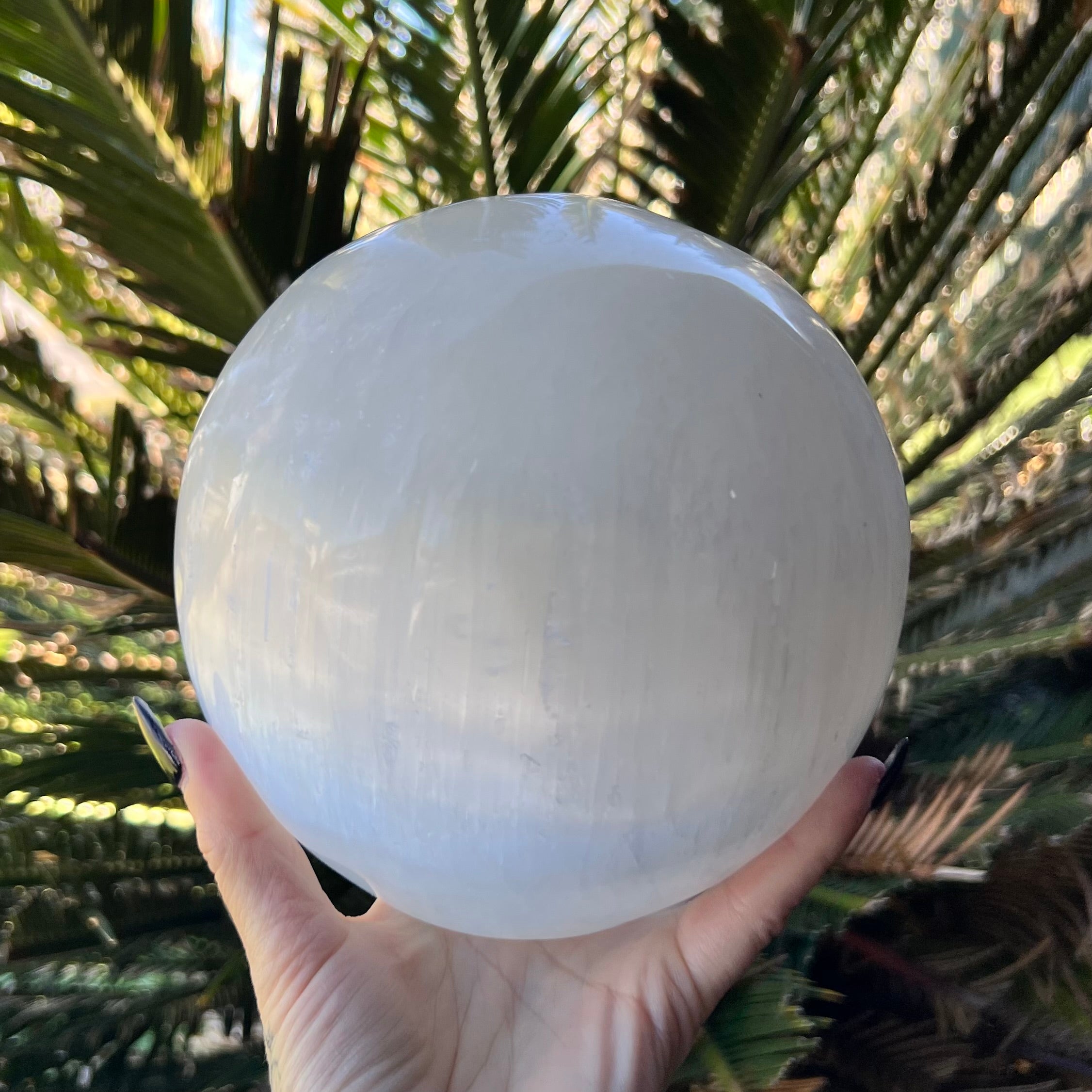 Selenite Charging & Cleansing Sphere ~ Lamp