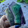 Rainbow Fluorite Semi Raw Generator Tower (3)