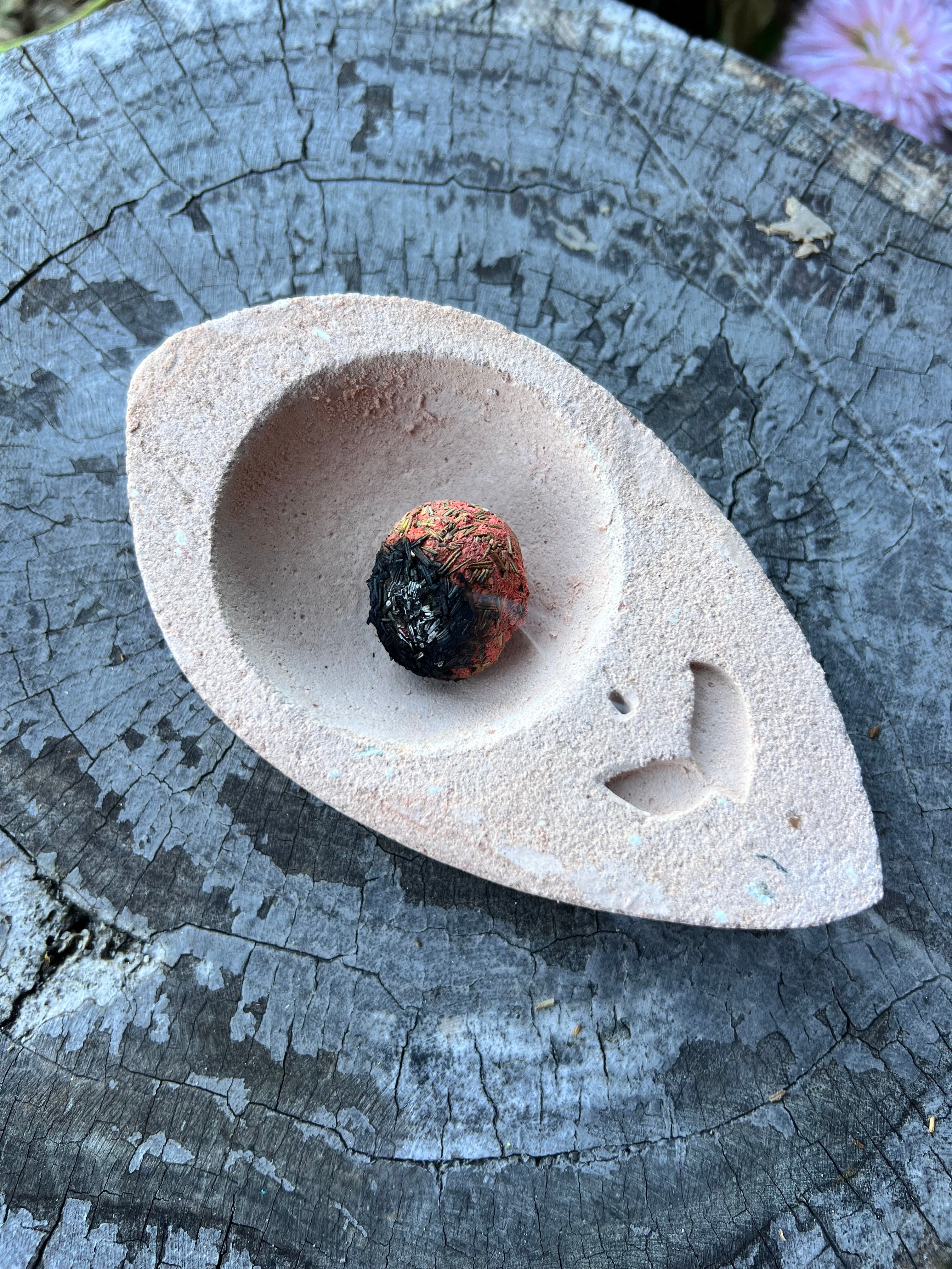 Boho Clay Leaf Incense Burner