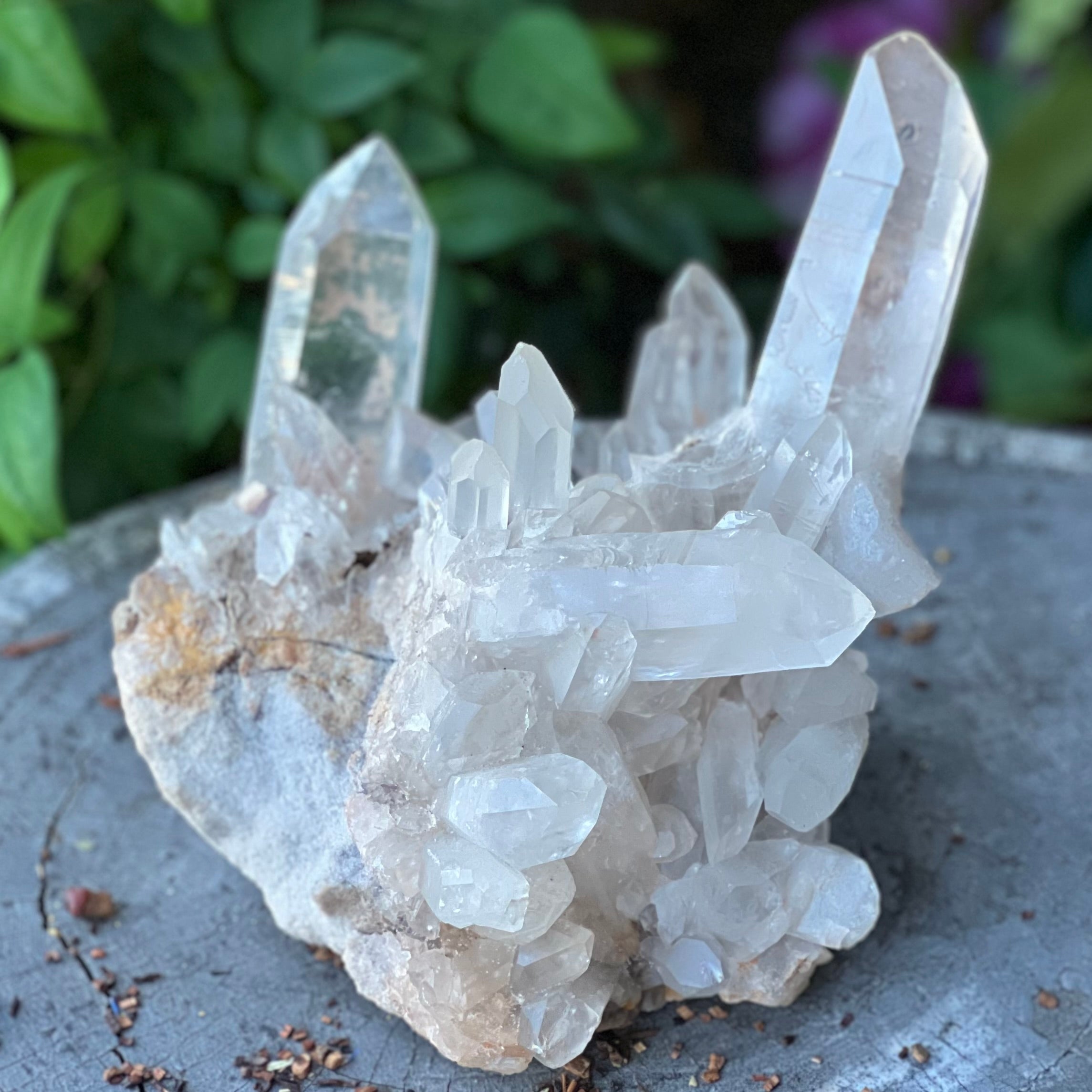 Clear Quartz Natural Raw Cluster