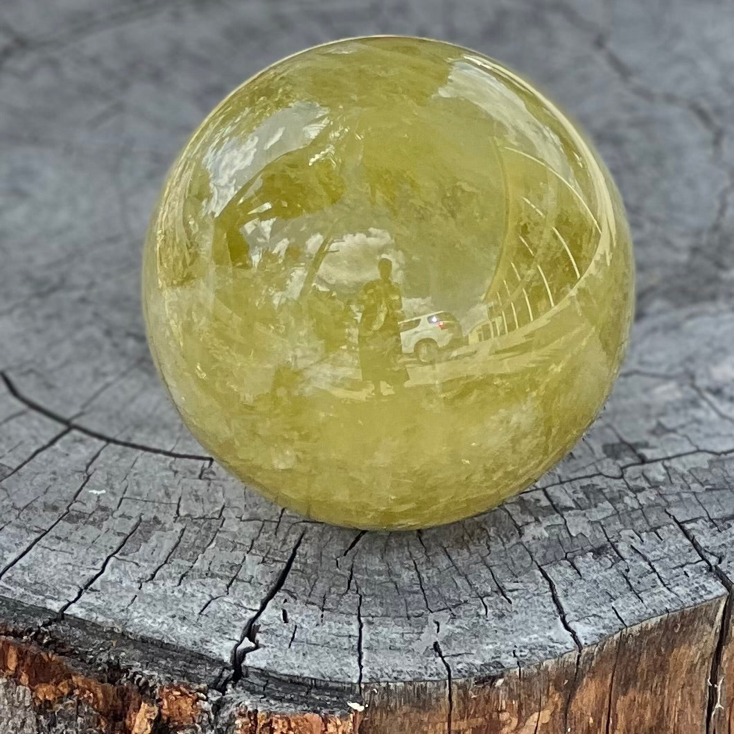 Citrine Abundance & Joy Large Sphere