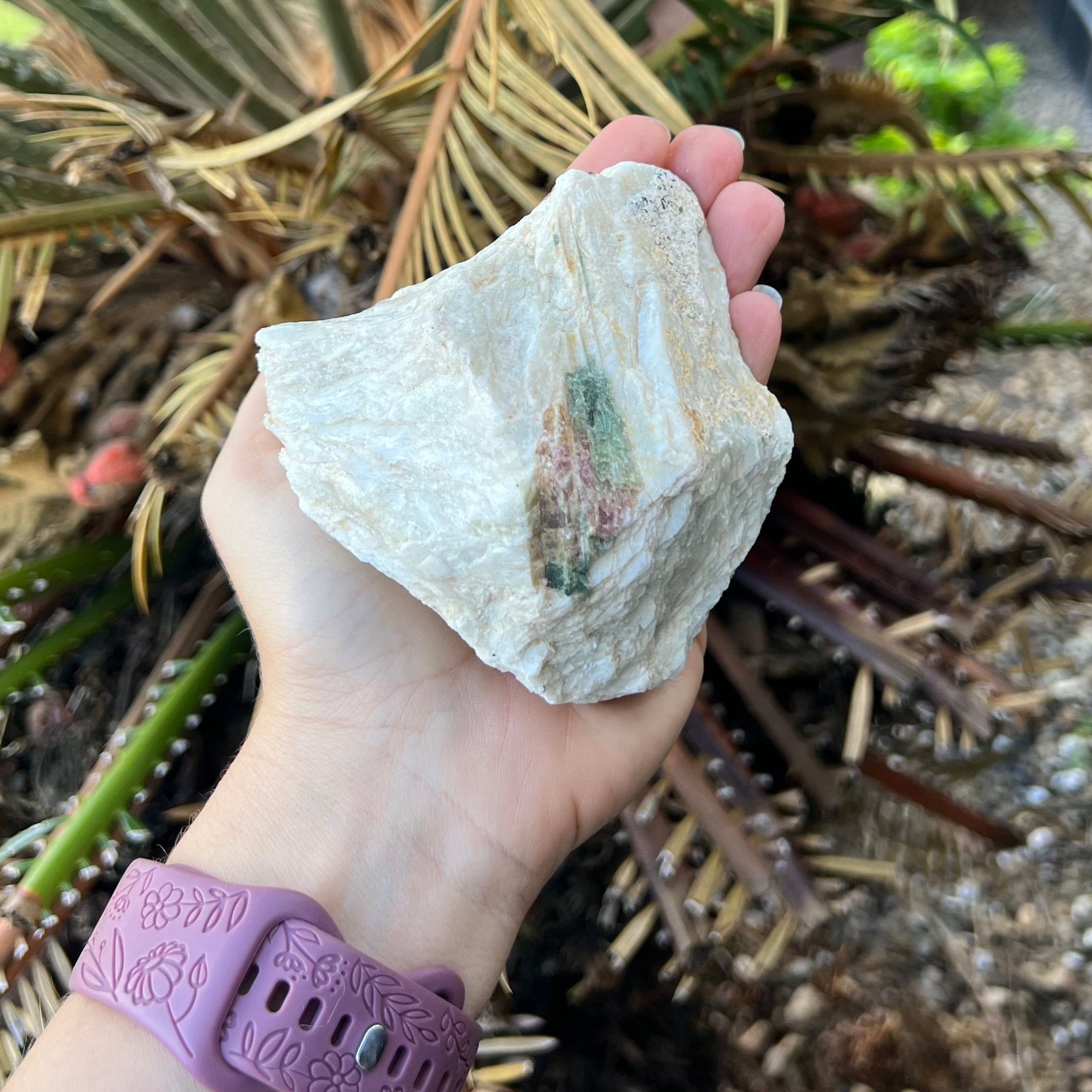 Multicolour Tourmaline in Matrix