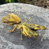 Dragonfly ~ Kyanite Electroplate ~ Gold ~ Large