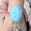 Larimar ~ Sterling Silver Ring ~ Size 10