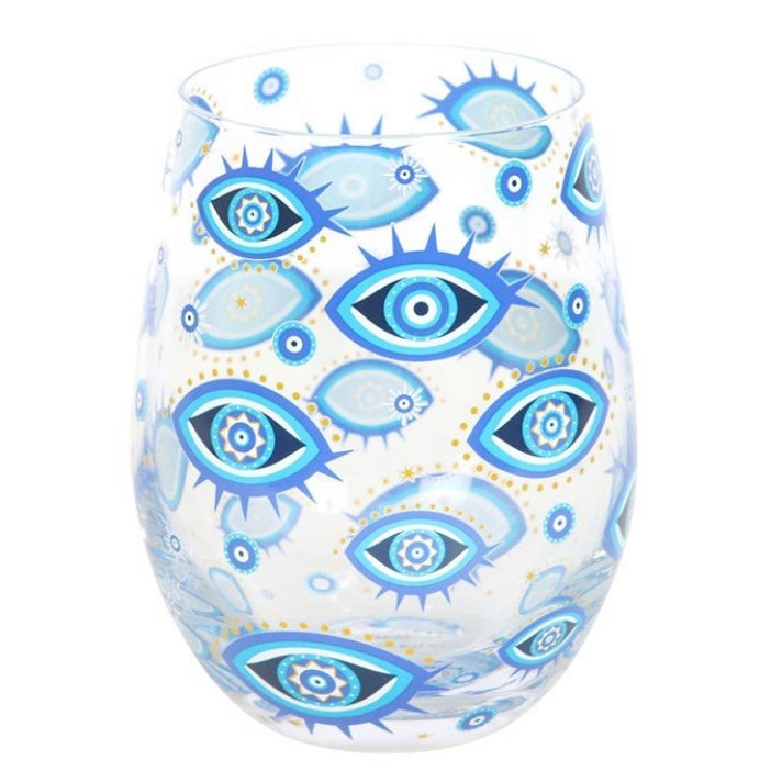 Evil Eye ~ Stemless Glass
