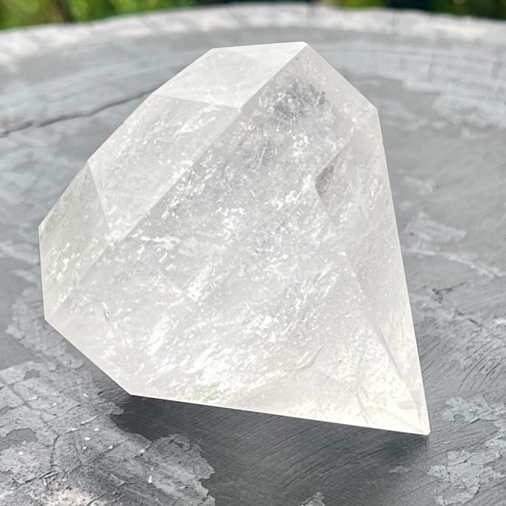 Clear Quartz Diamond Cut