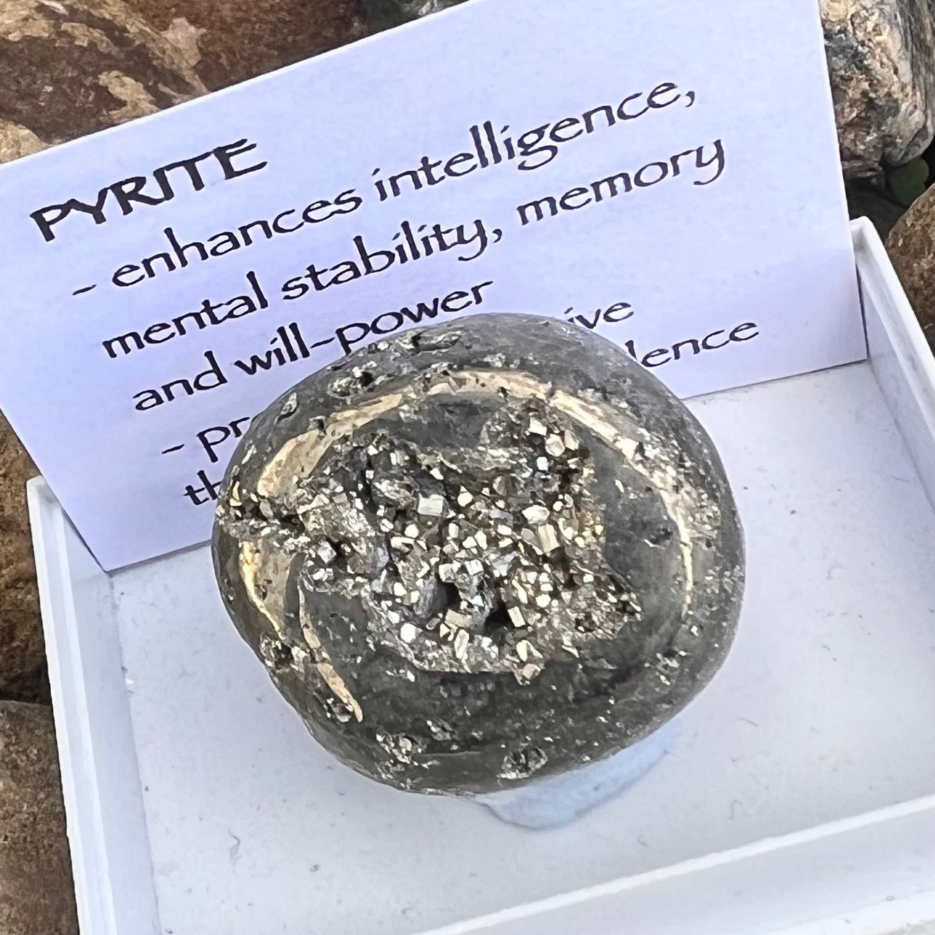 Pyrite Specimen ~ Specialty Boxed Crystal