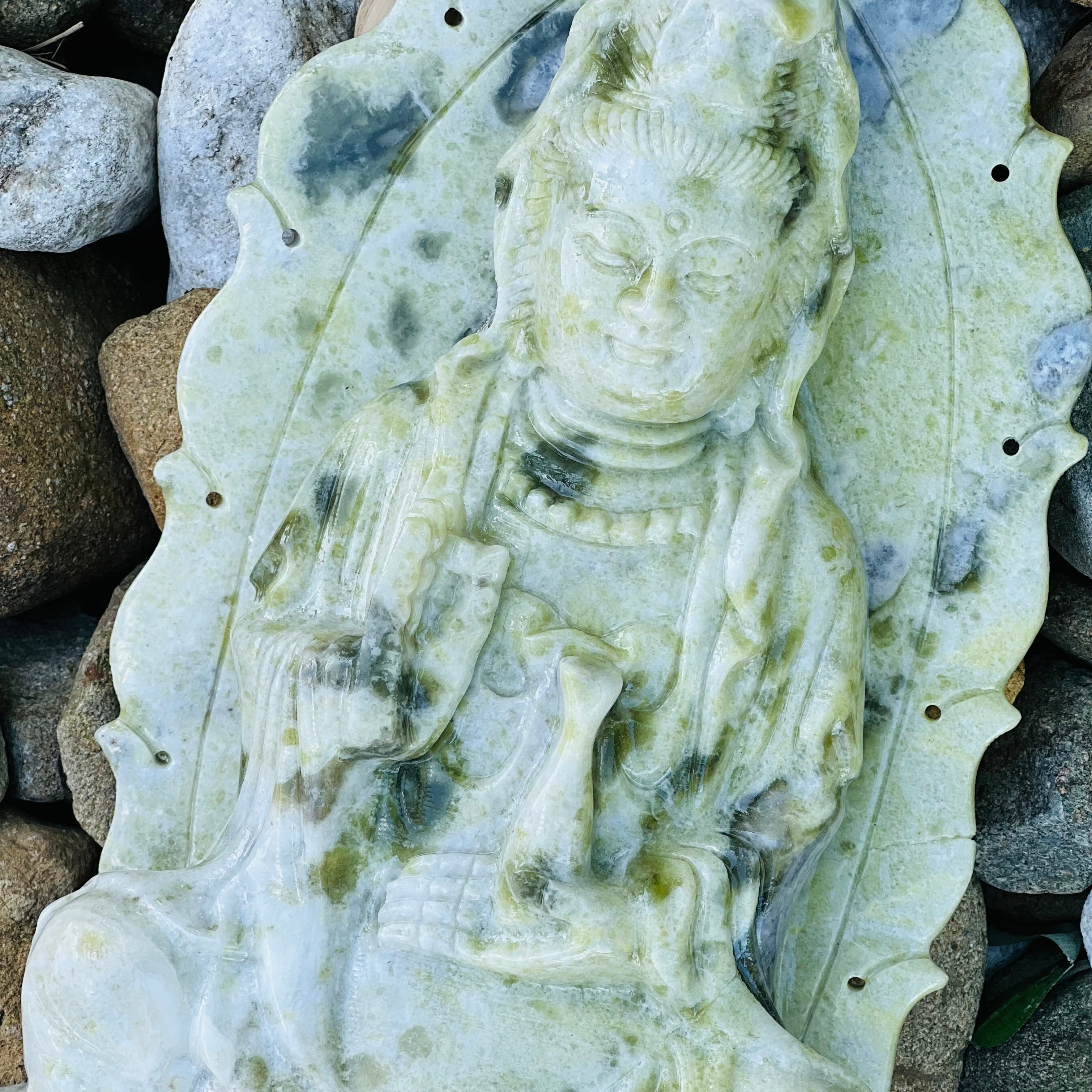 Guan Yin Afghanistan Jade Goddess Carving