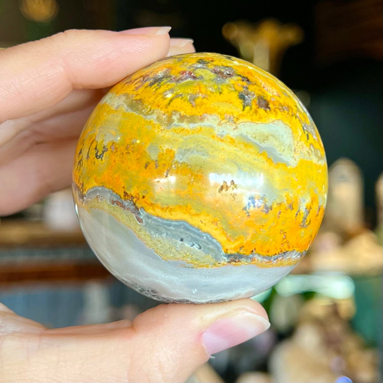 Bumble Bee Jasper Sphere