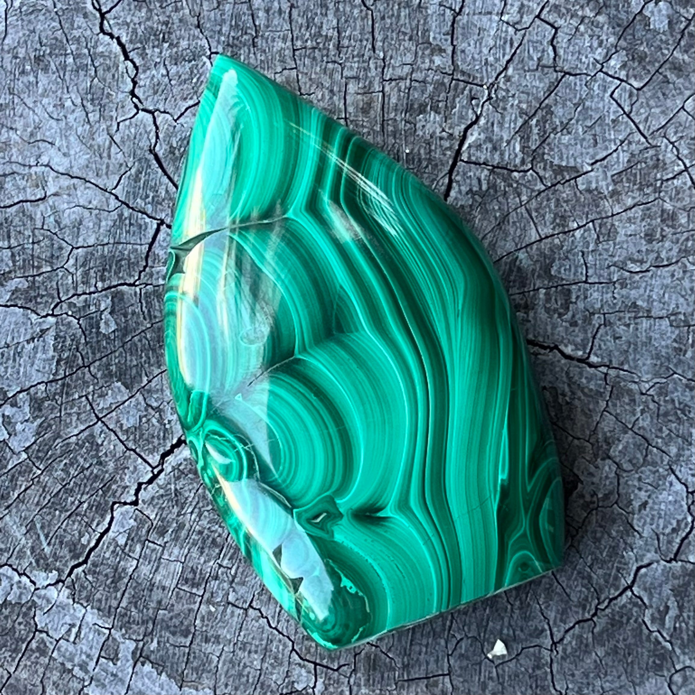 Malachite Teardrop Freeform ~ Transformation