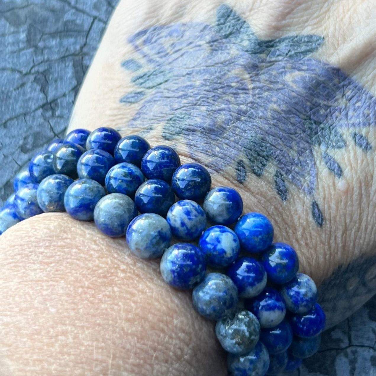 Lapis Lazuli Beaded Bracelet