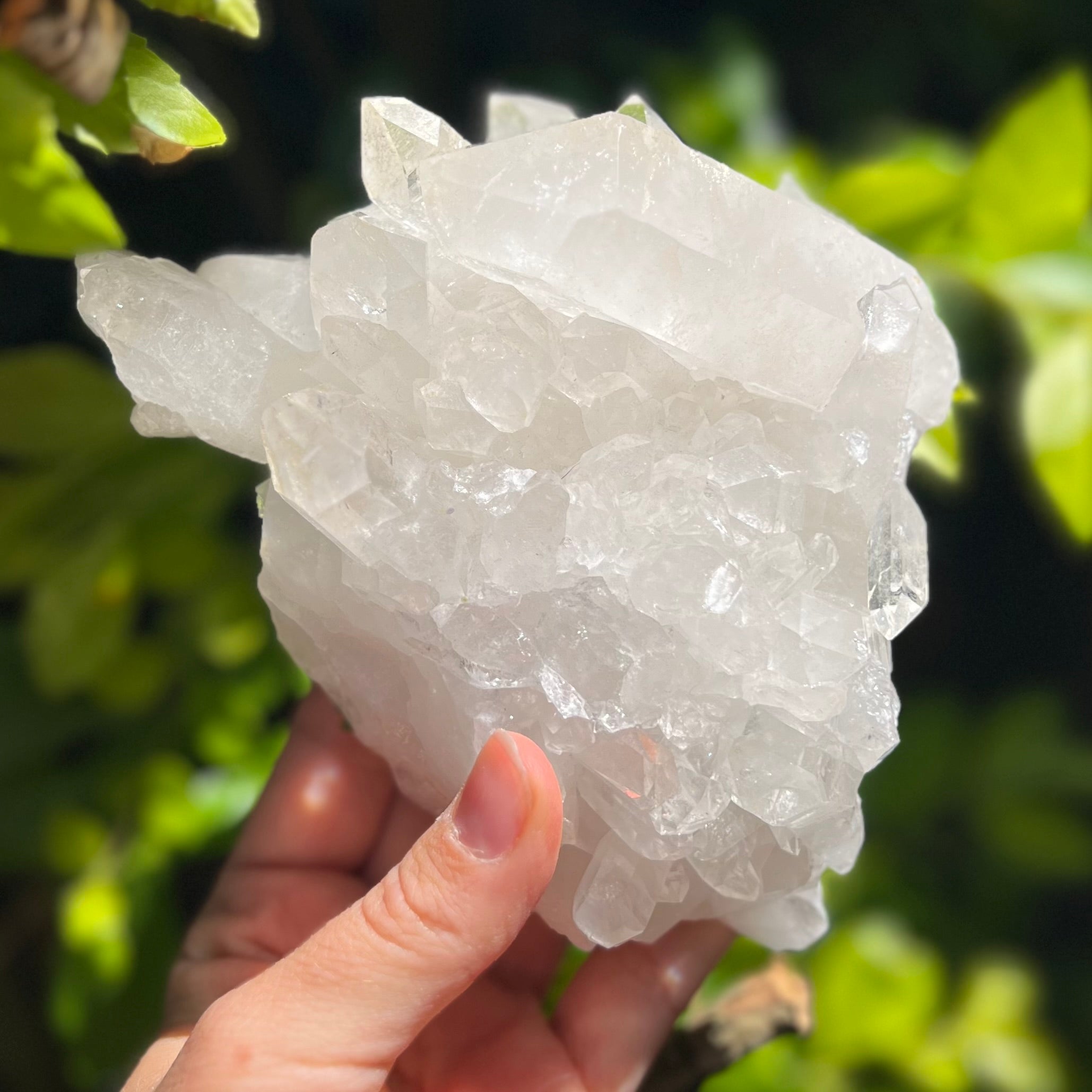 Clear Quartz Semi Raw Cluster