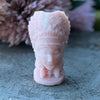 Indian Head Carving ~ Pink Opal (1)
