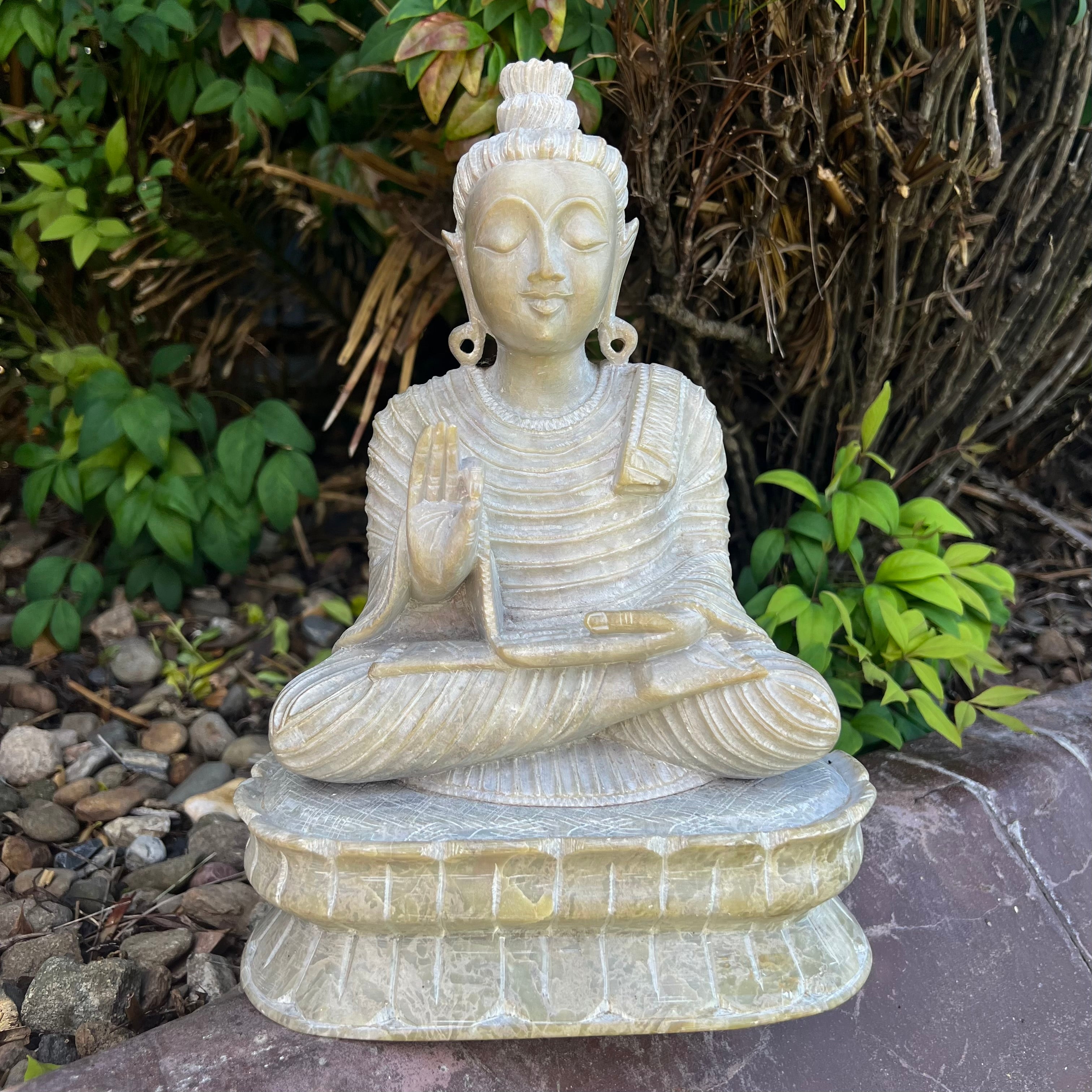Antique ~ Marble Buddha ~ Chinese Dynasty