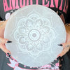 Selenite Cleansing & Charging Mandala Bowl ~ Extra Large