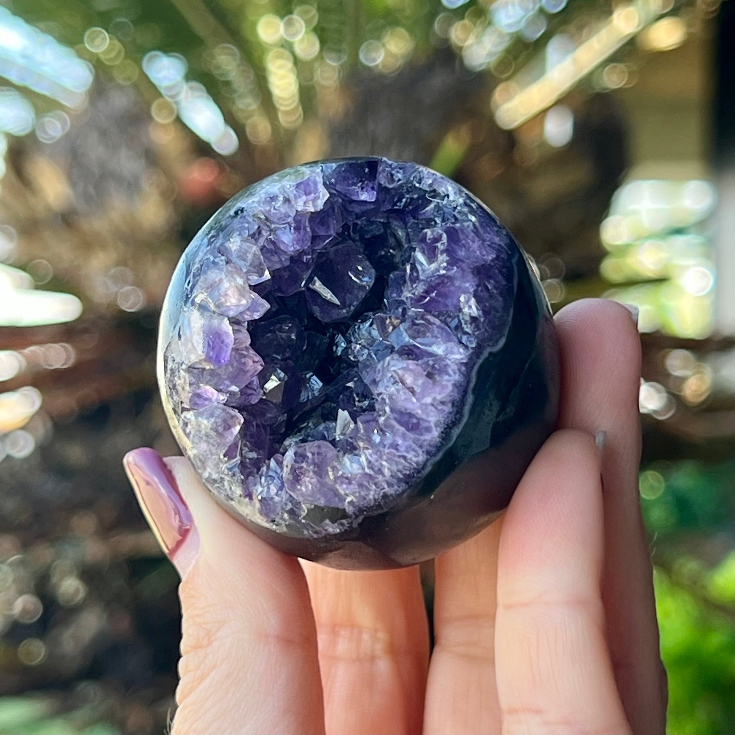 Amethyst Geode Sphere