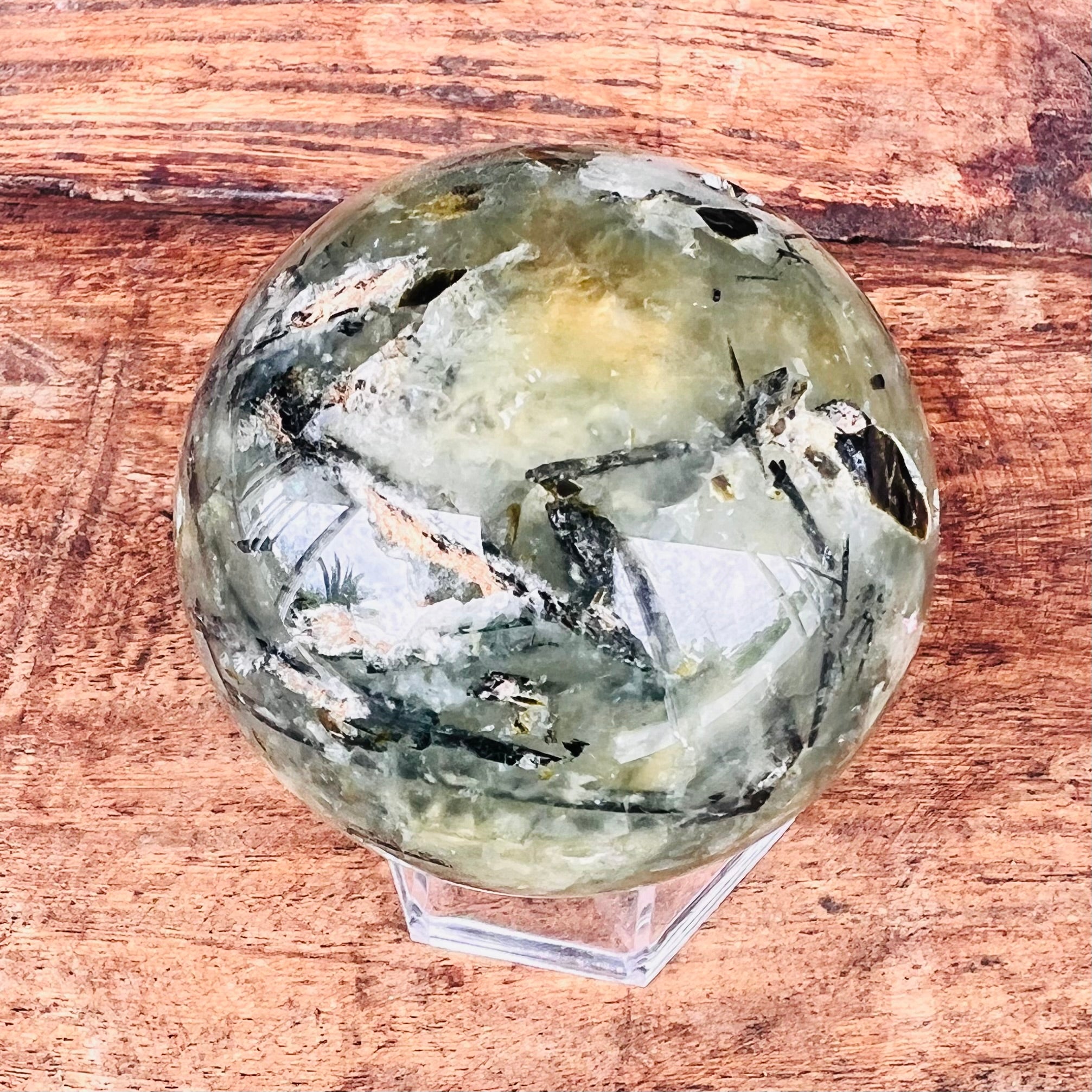 Prehnite Protection Sphere