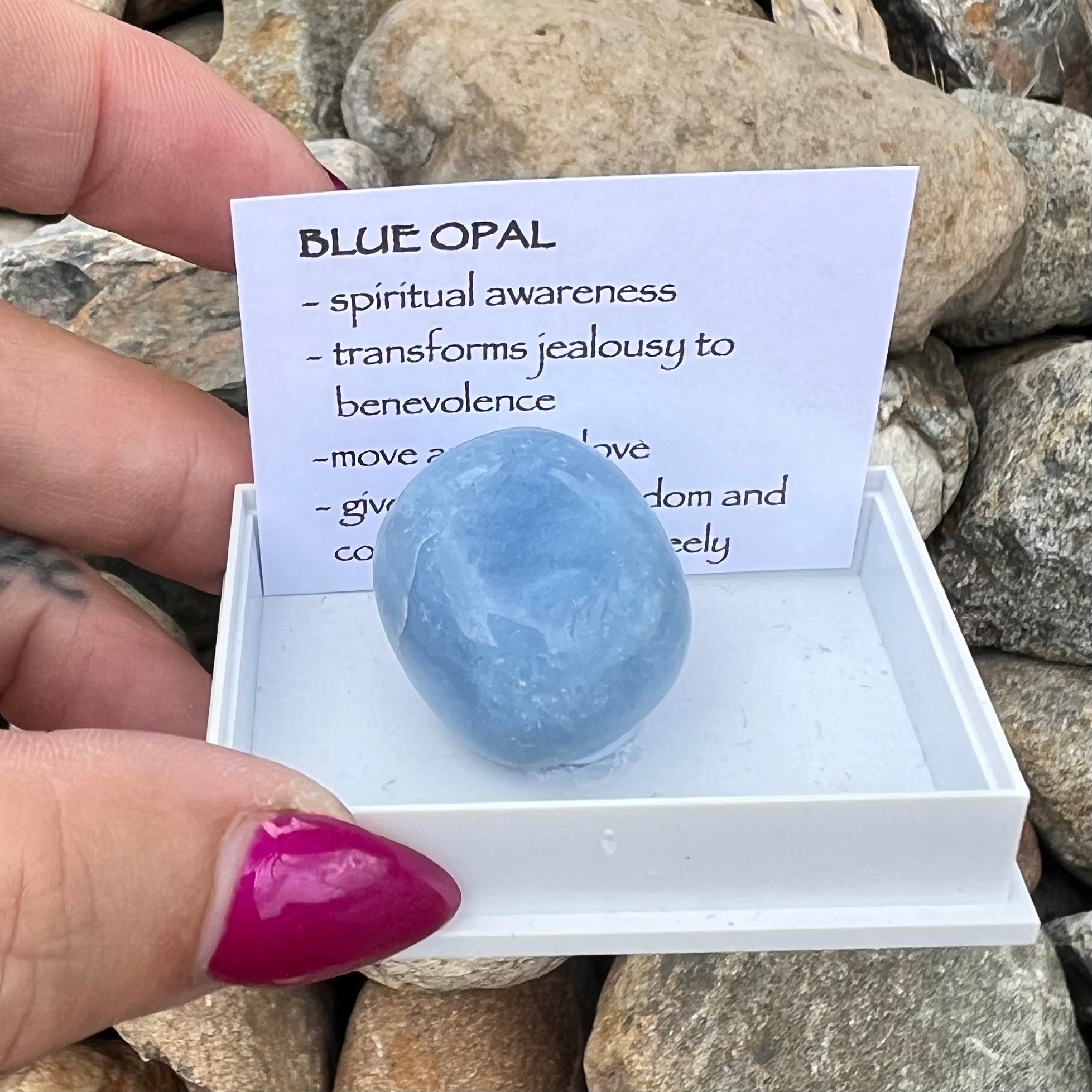 Blue Opal ~ Specialty Boxed Crystal