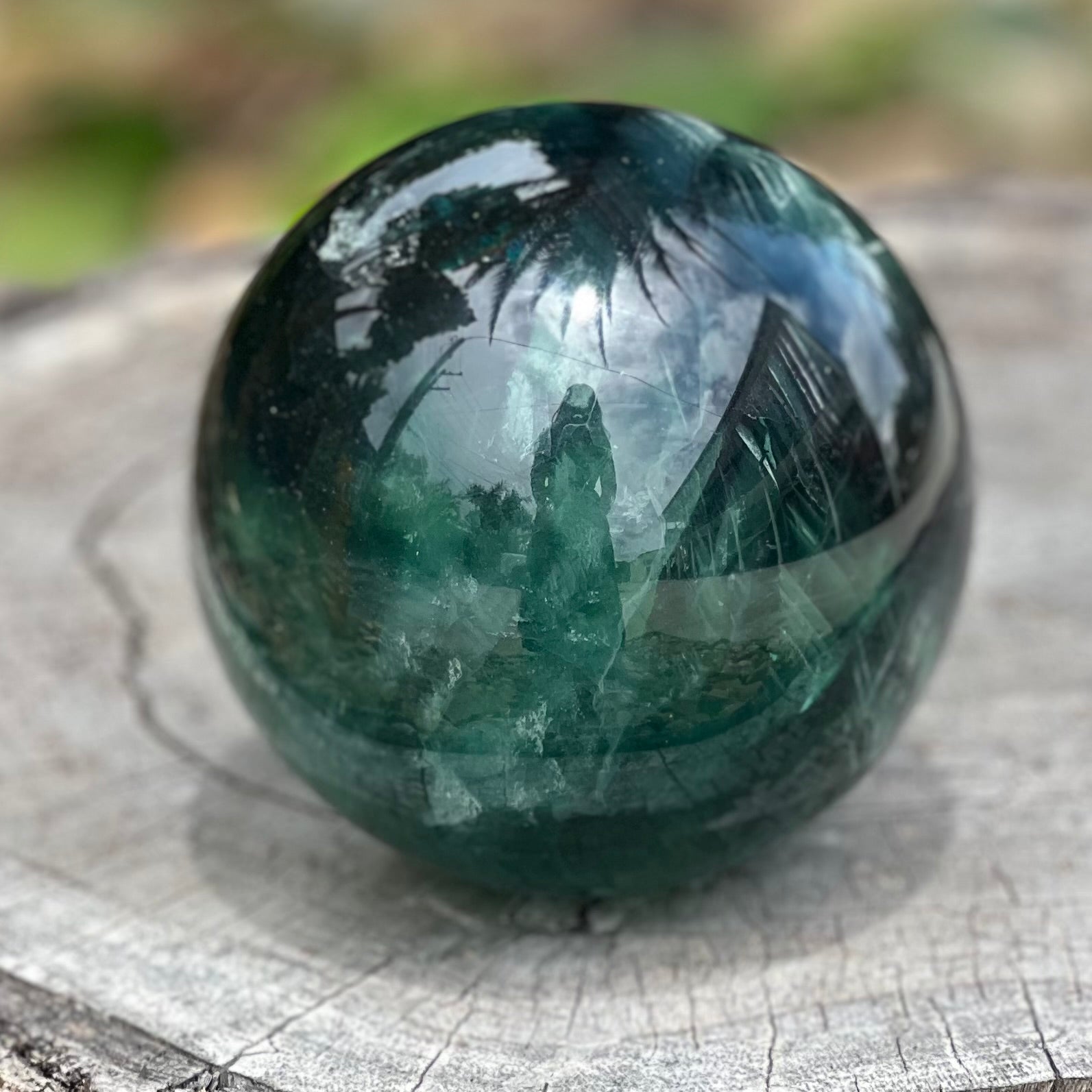 Rainbow Fluorite Sensational Sphere