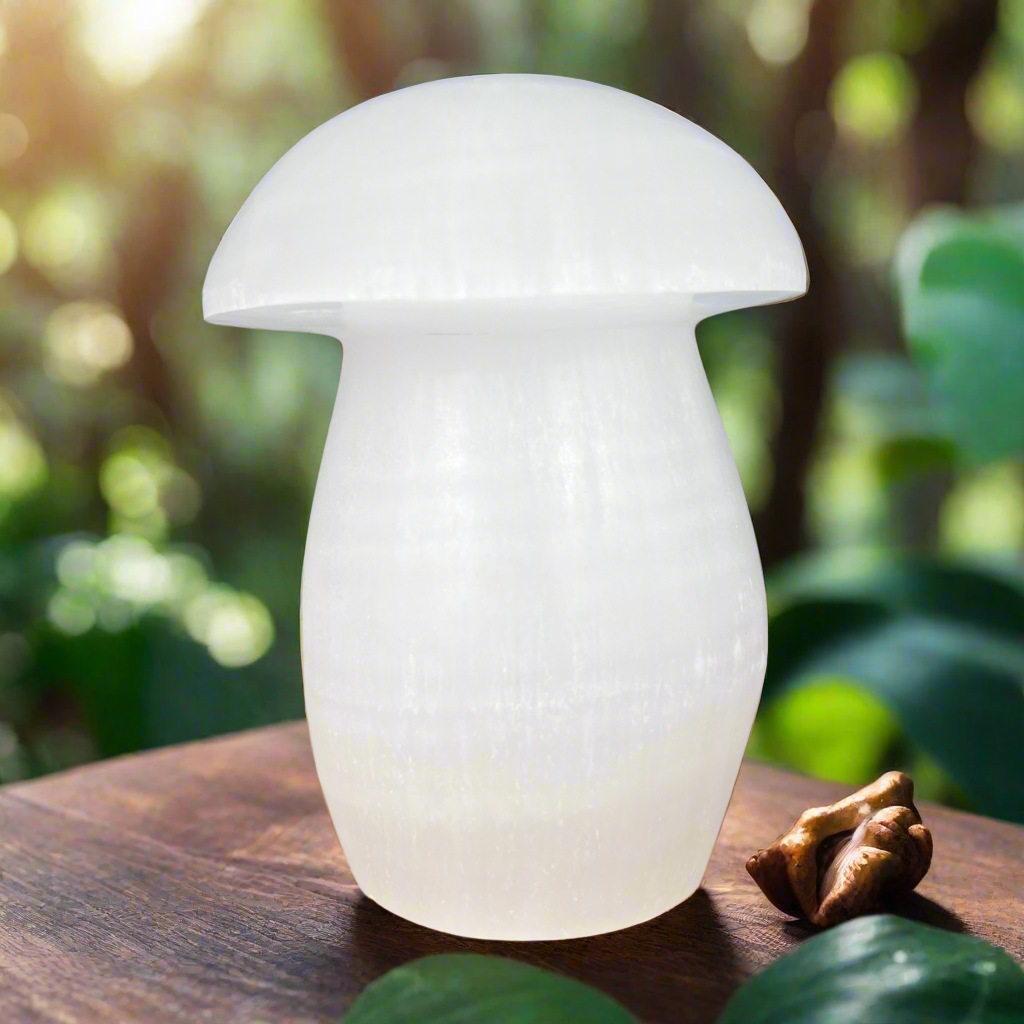 Selenite Mushroom Lamp