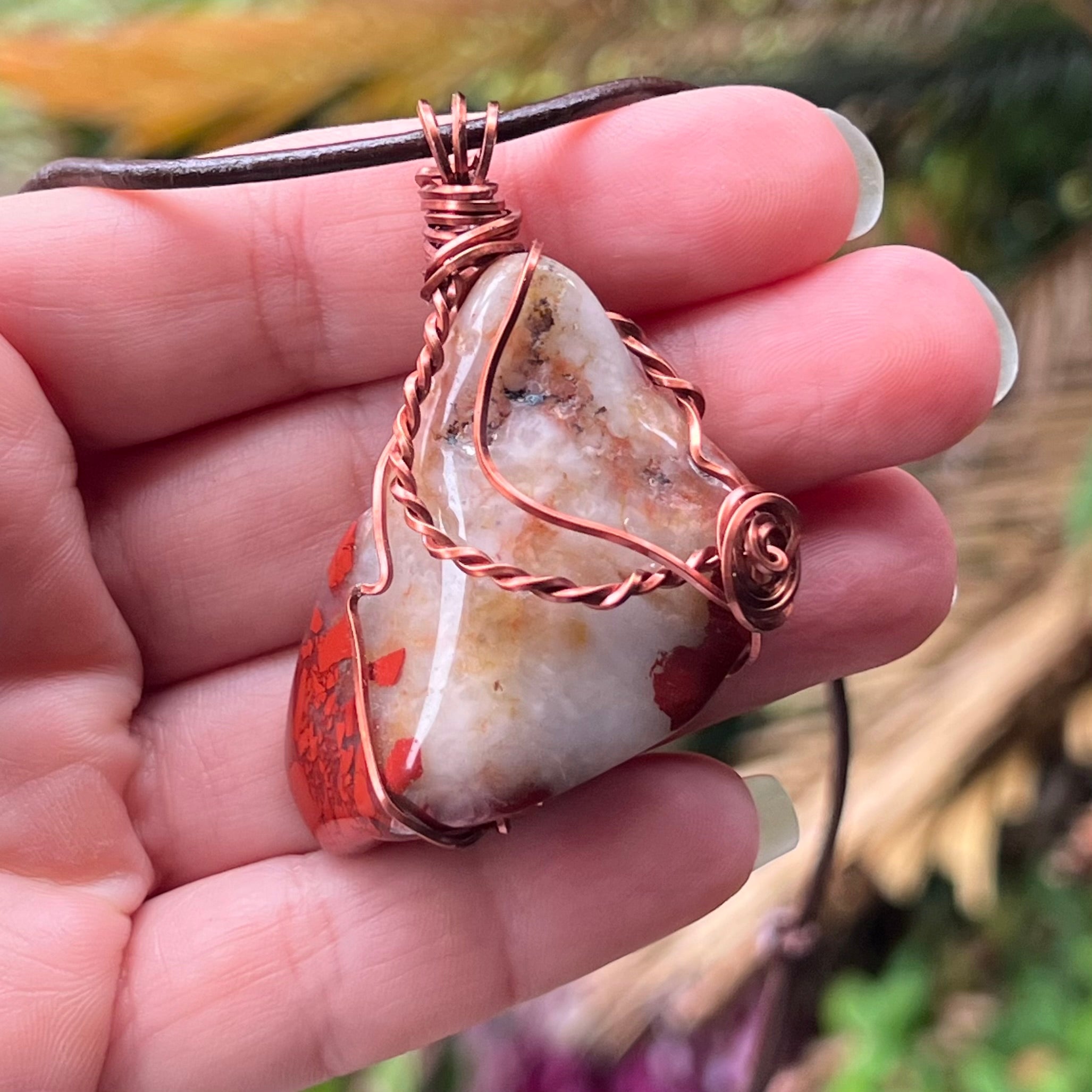 Muse Forged ~ Artesian Red Jasper Necklace