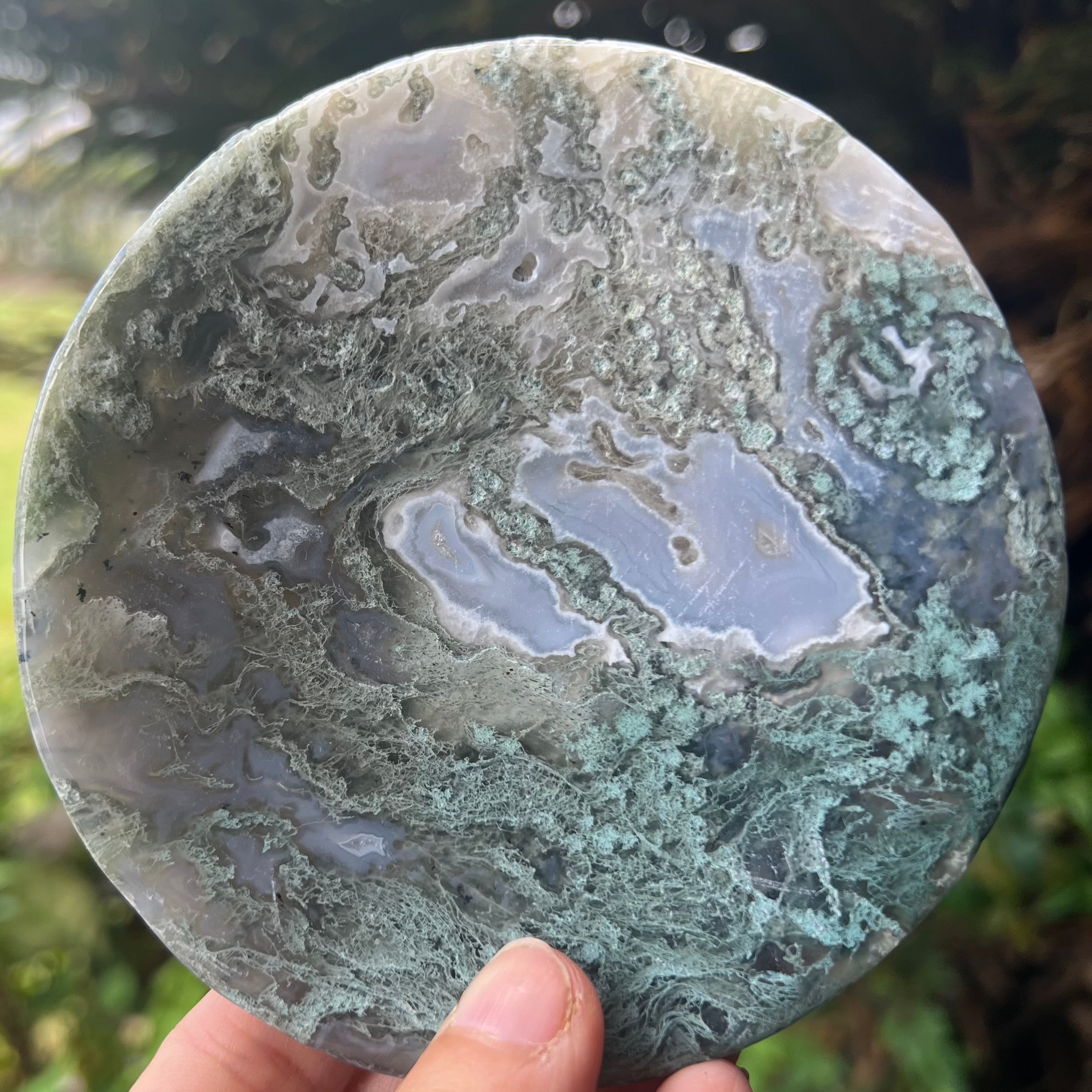 Moss Agate Dish