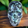 Emerald Skull Carving