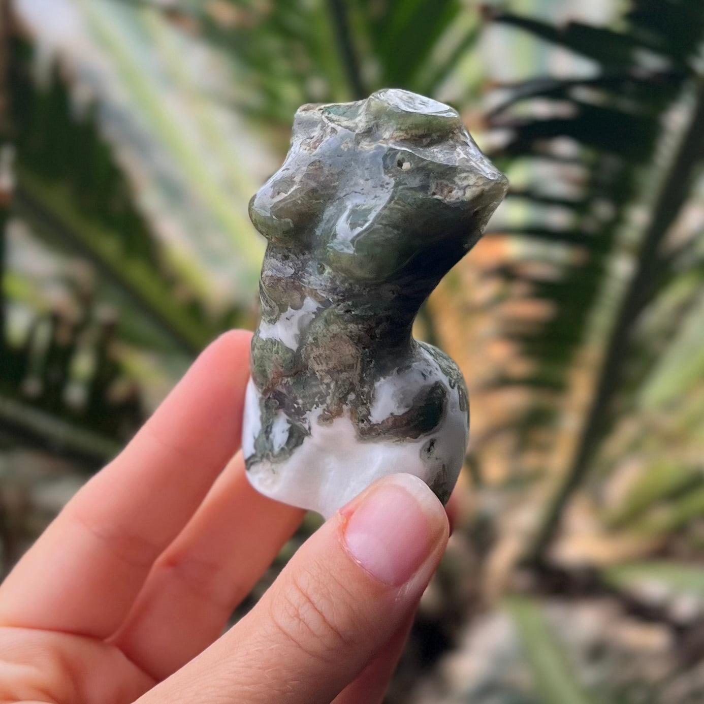 Moss Agate Goddess ~ Mini Lady Body (4)