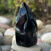 Black Flower Agate Carving
