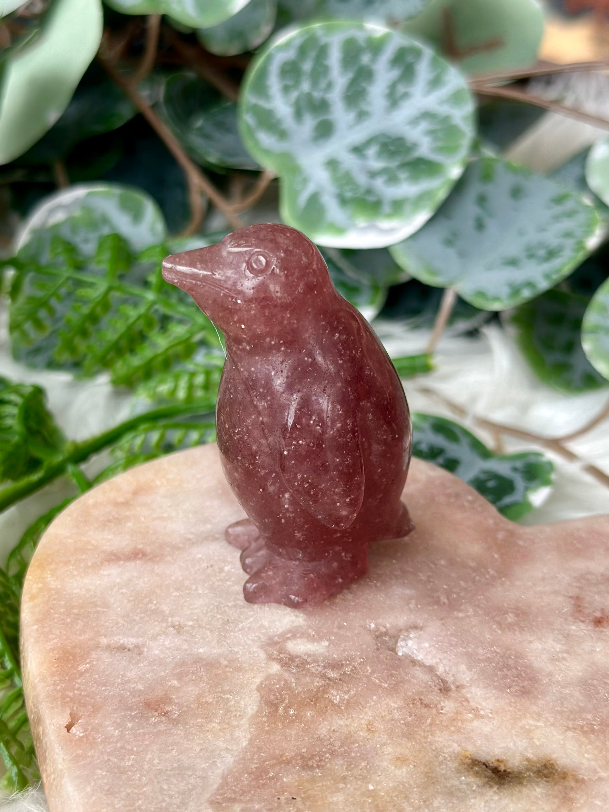Crystal Penguin Carving