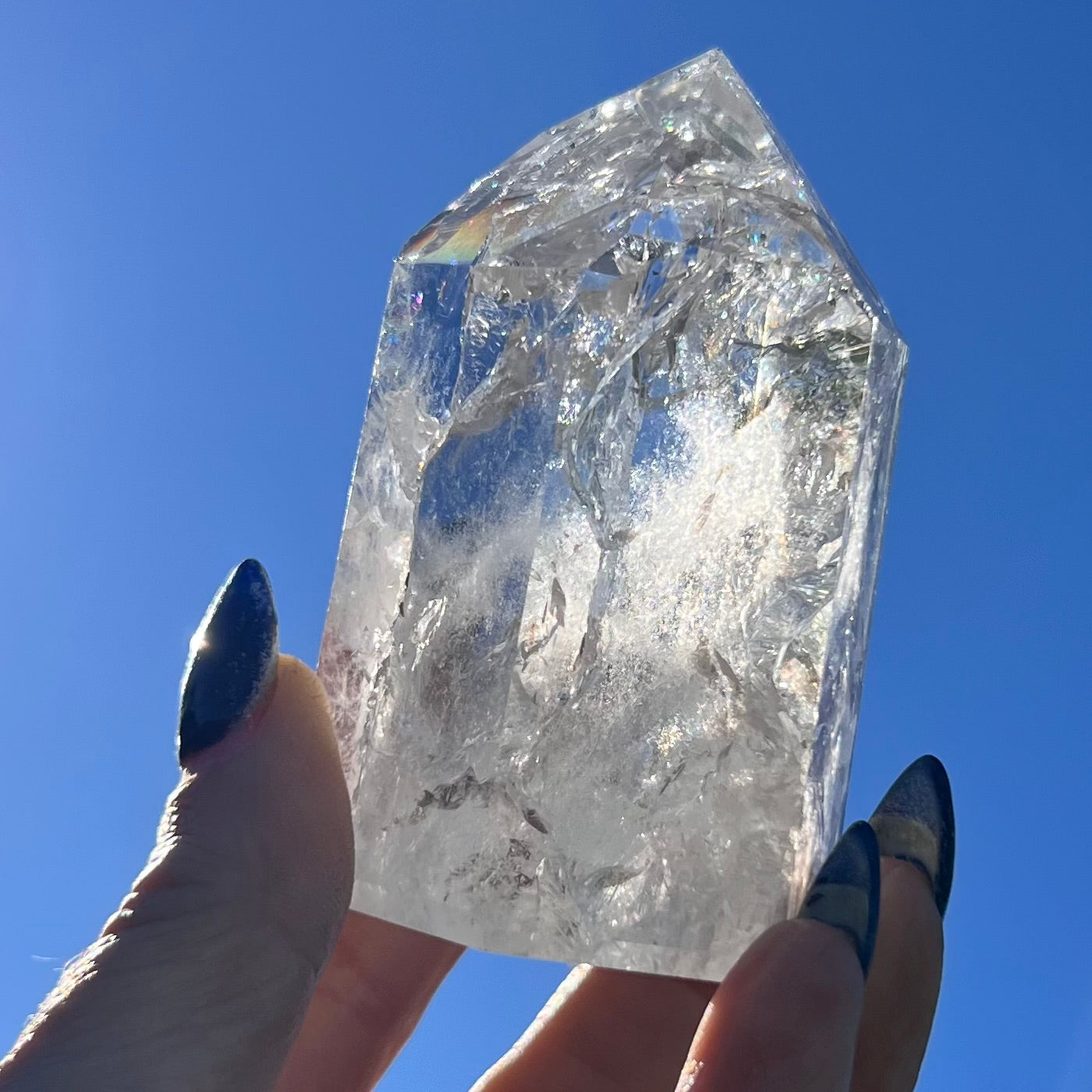 Clear Quartz Generator Tower