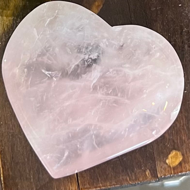 Rose Quartz Heart Trinket Bowl