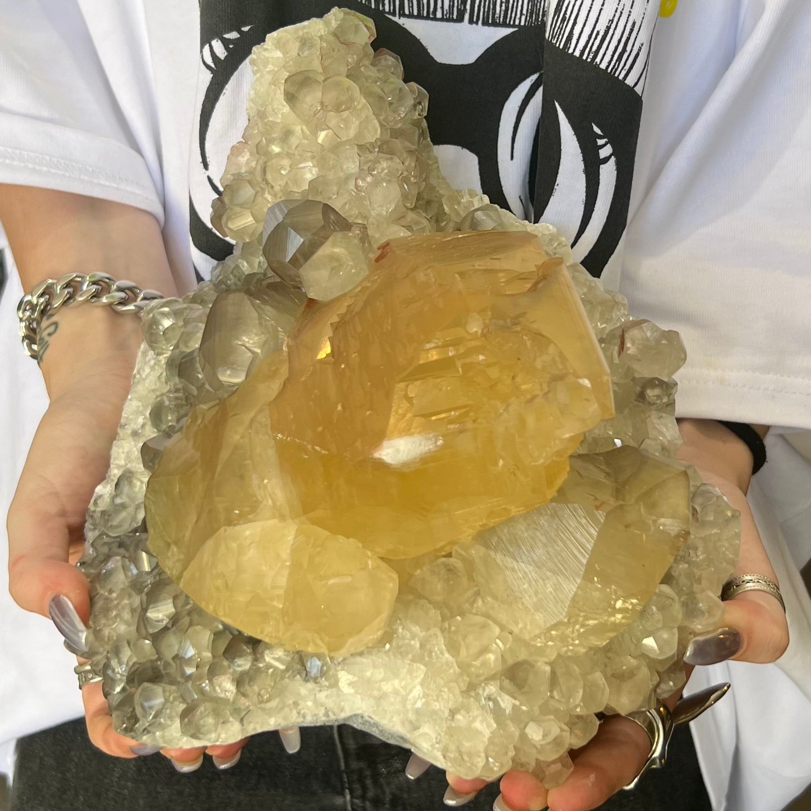 Natural Calcite Cluster