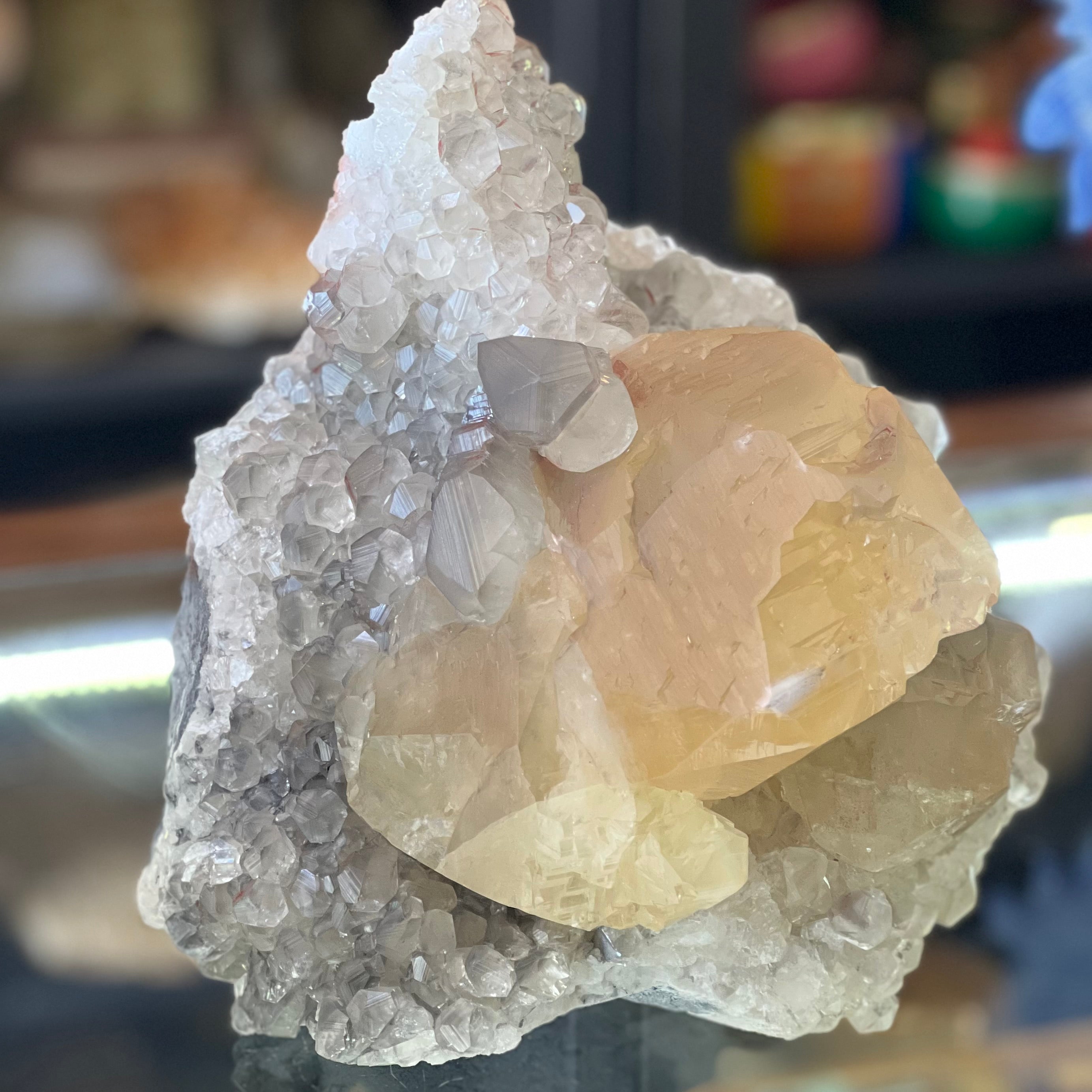 Natural Calcite Cluster