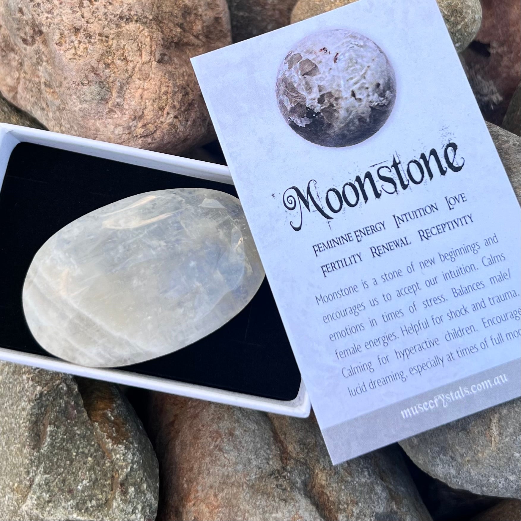 Rainbow Moonstone ~ Specialty Boxed Crystal