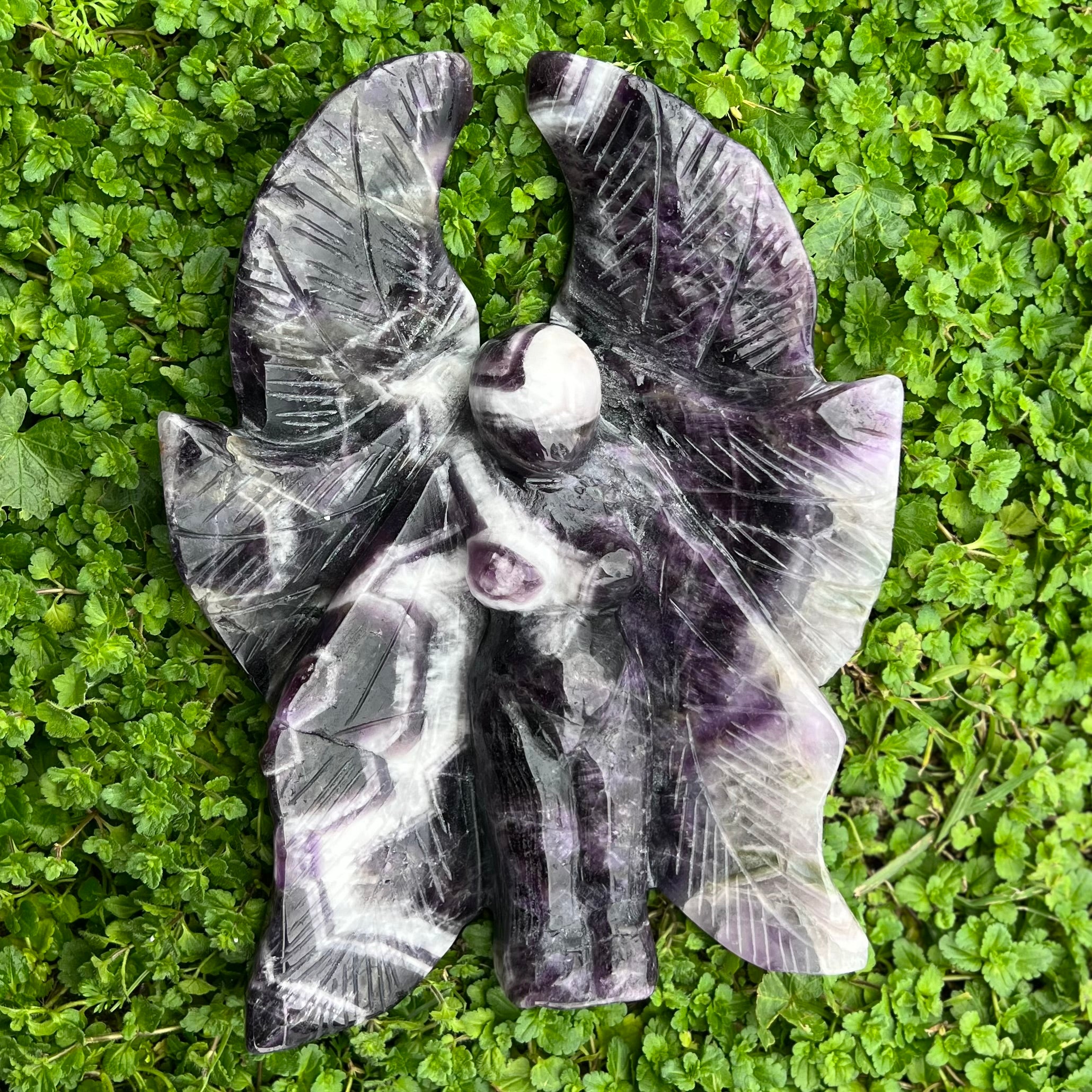 Amethyst Goddess Angel Carving