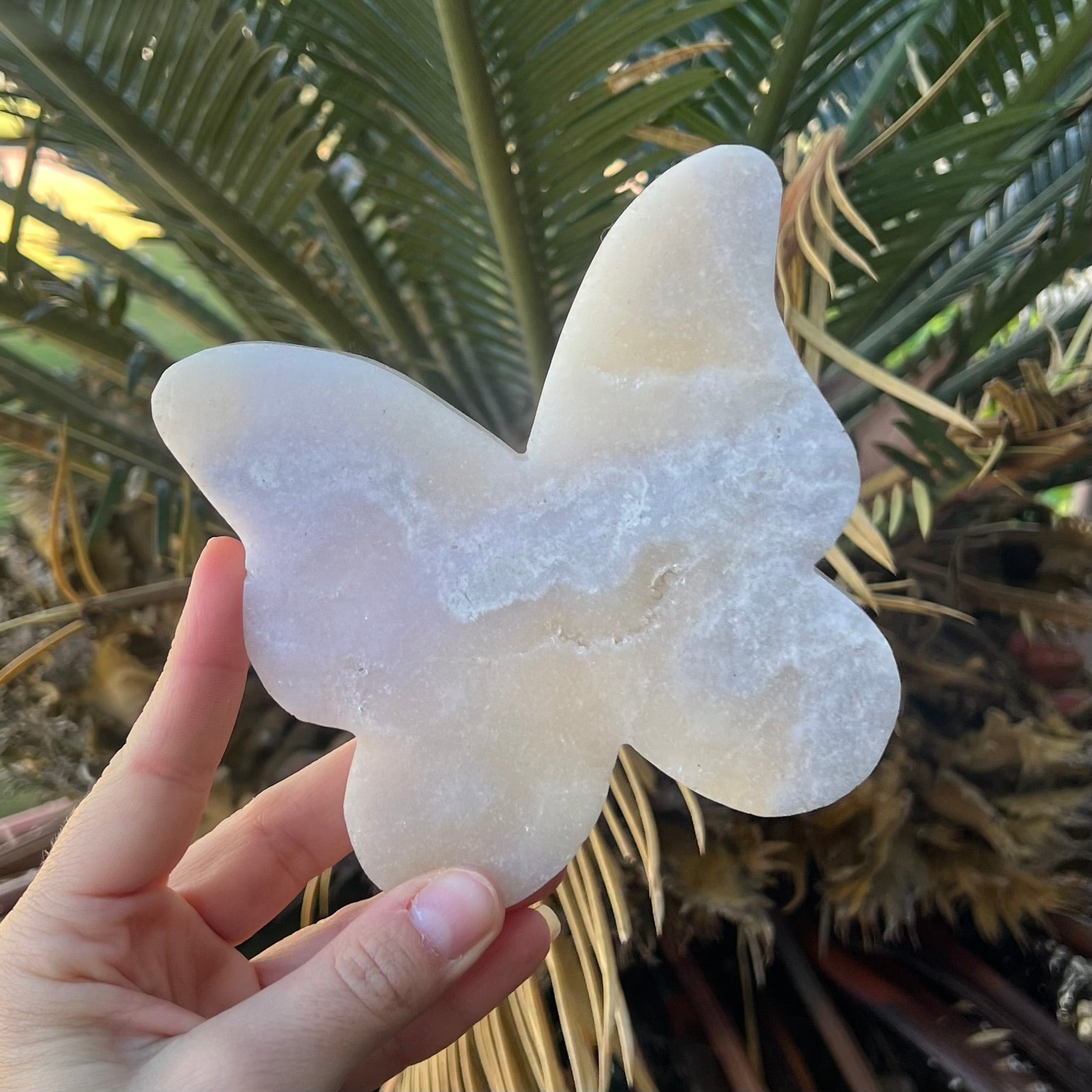 Pink Amethyst Butterfly Carving
