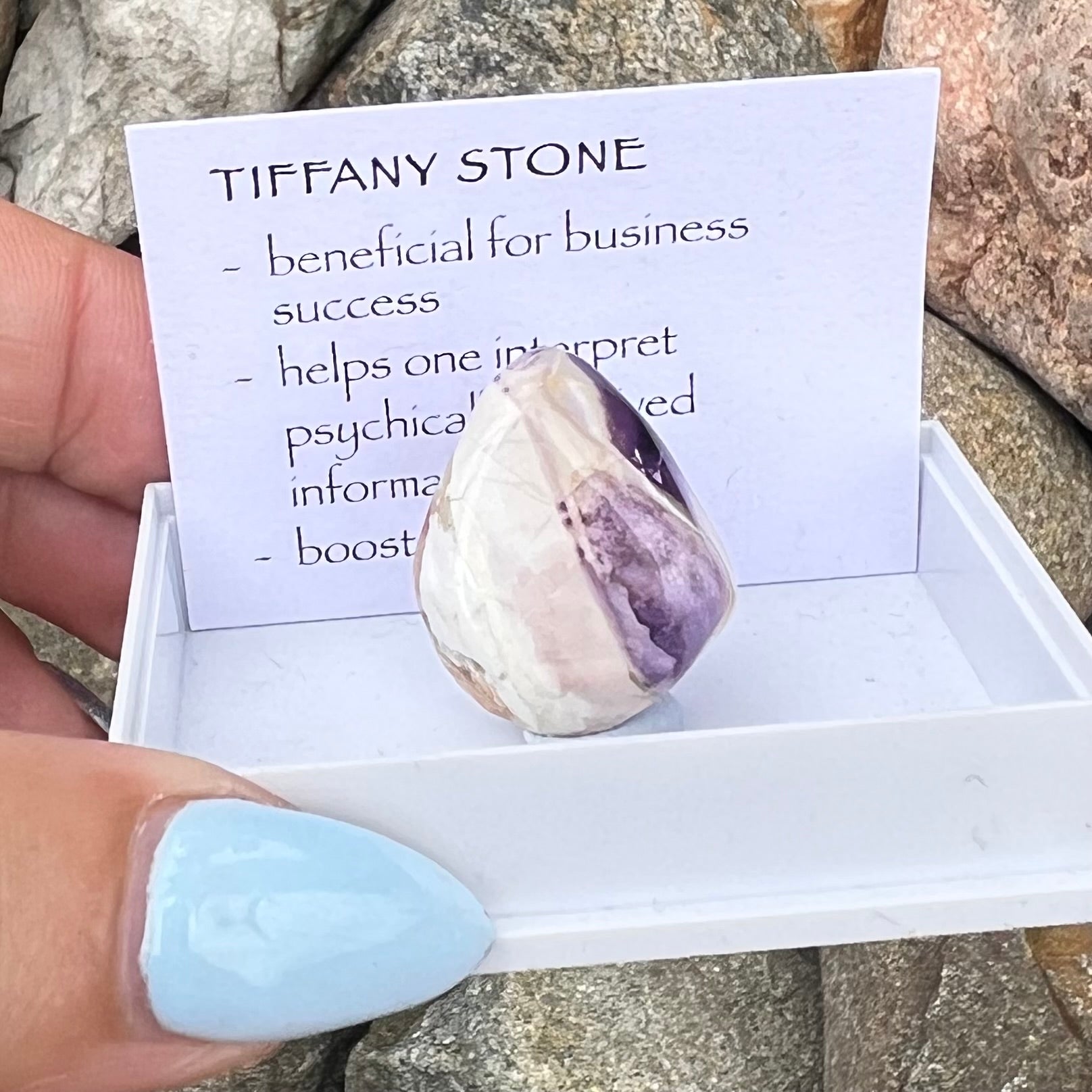 Tiffany Stone ~ Specialty Boxed Crystal