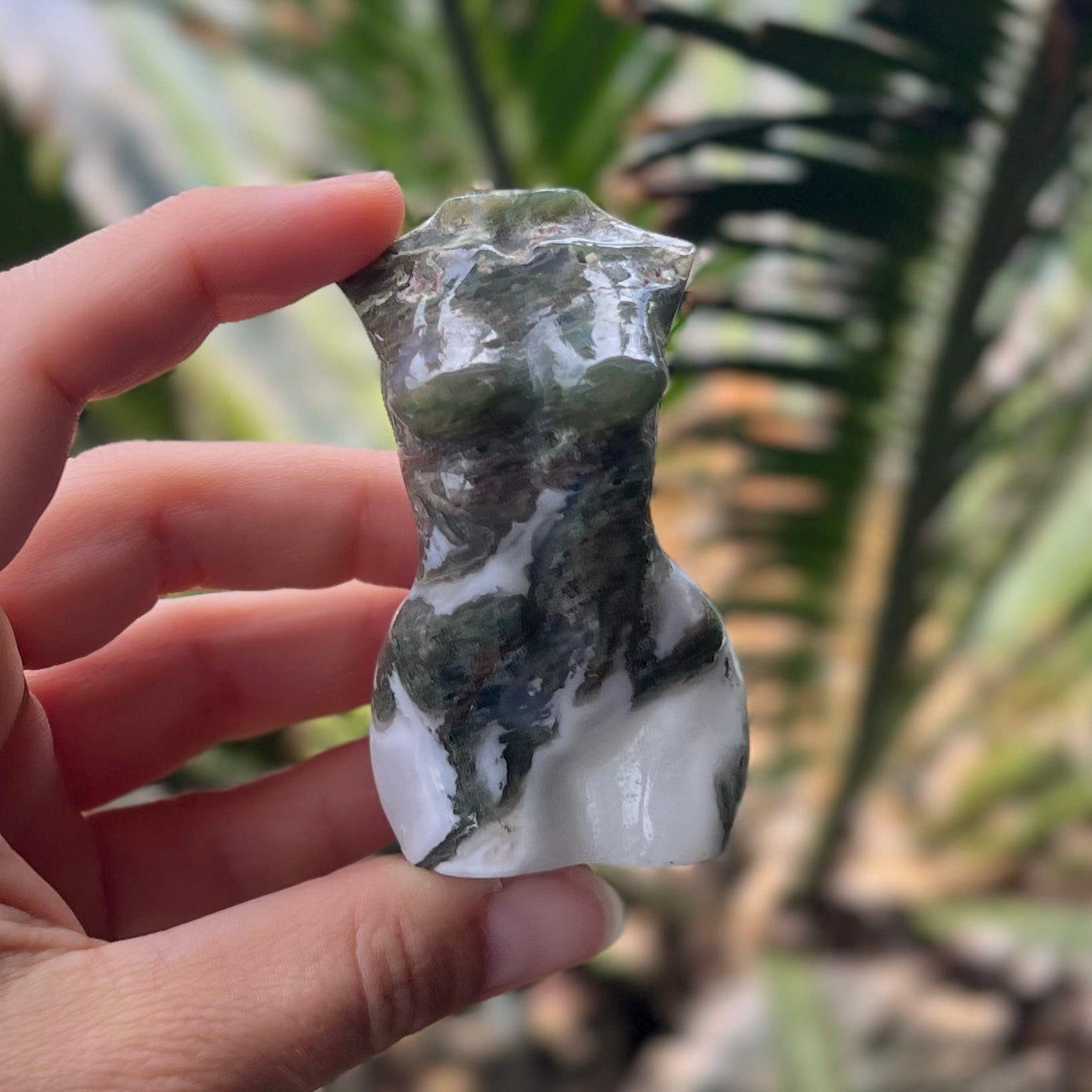 Moss Agate Goddess ~ Mini Lady Body (4)