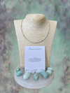 Balancing Vibes ~ Amazonite Crystal Faceted Bead Necklace