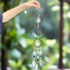 Crystal Crescent Moon Sun Catcher Hanger - Black Tourmaline