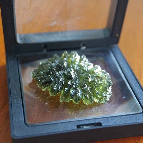 Moldavite HEART… rare collectable piece