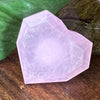 Rose Quartz Facet Heart