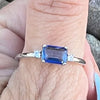 Blue Kyanite Sterling Silver Ring ~ 9.5