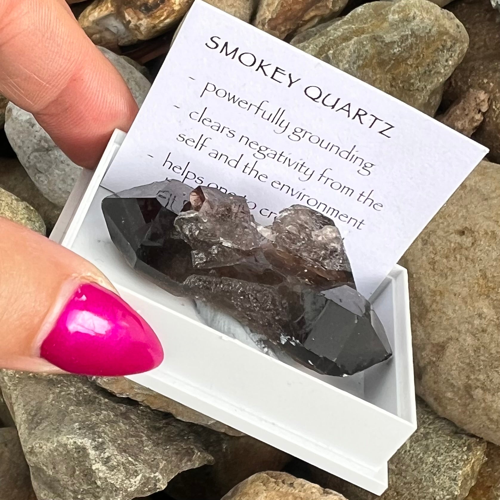 Smoky Quartz Point ~ Specialty Boxed Crystal