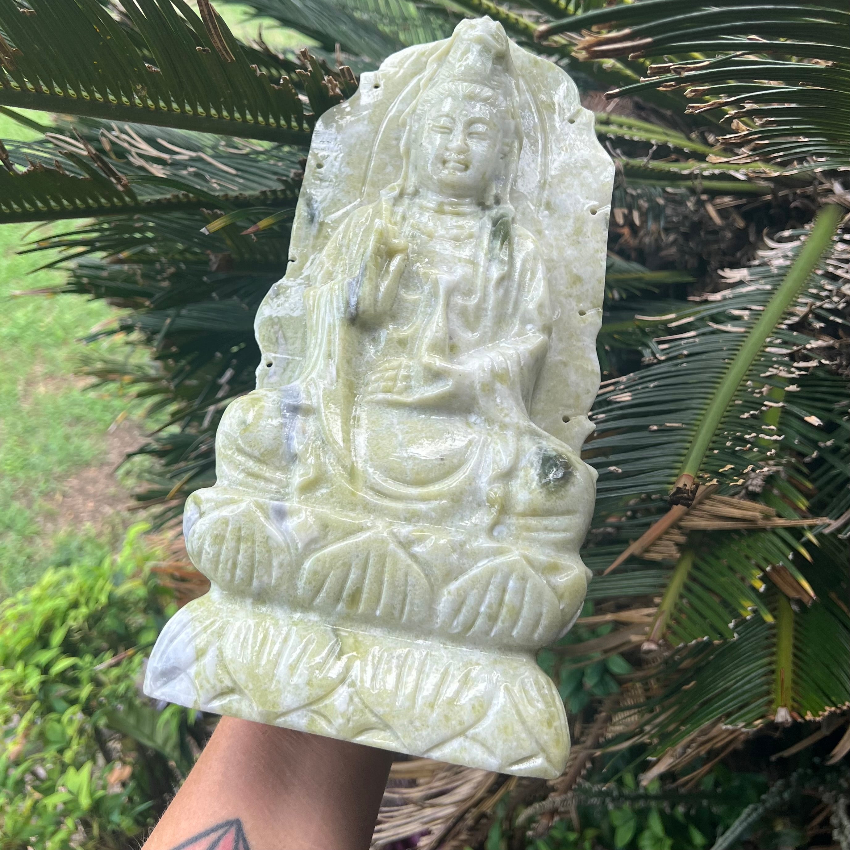 Guan Yin New Jade Goddess Carving