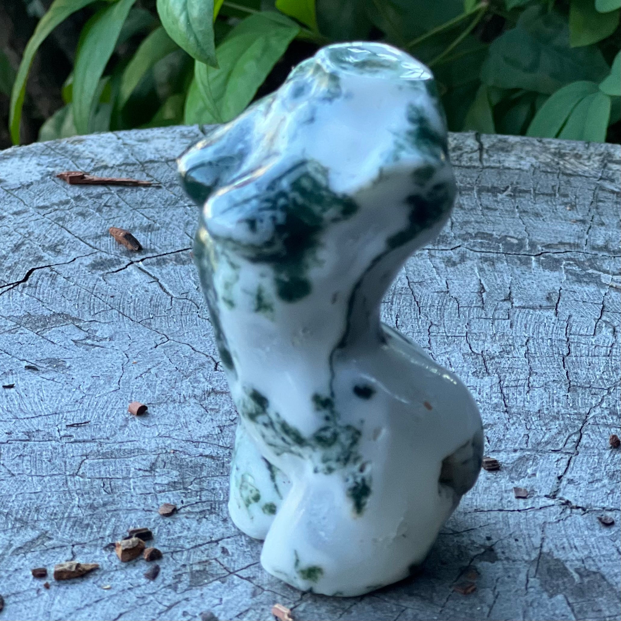 Moss Agate Goddess ~ Mini Lady Body (1)