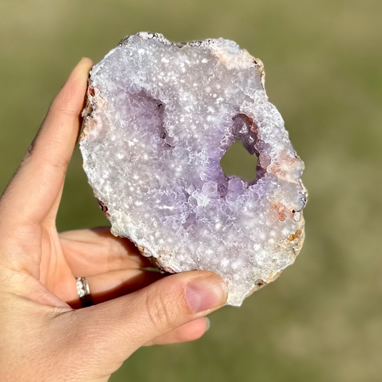 Pink and Purple Amethyst Slab
