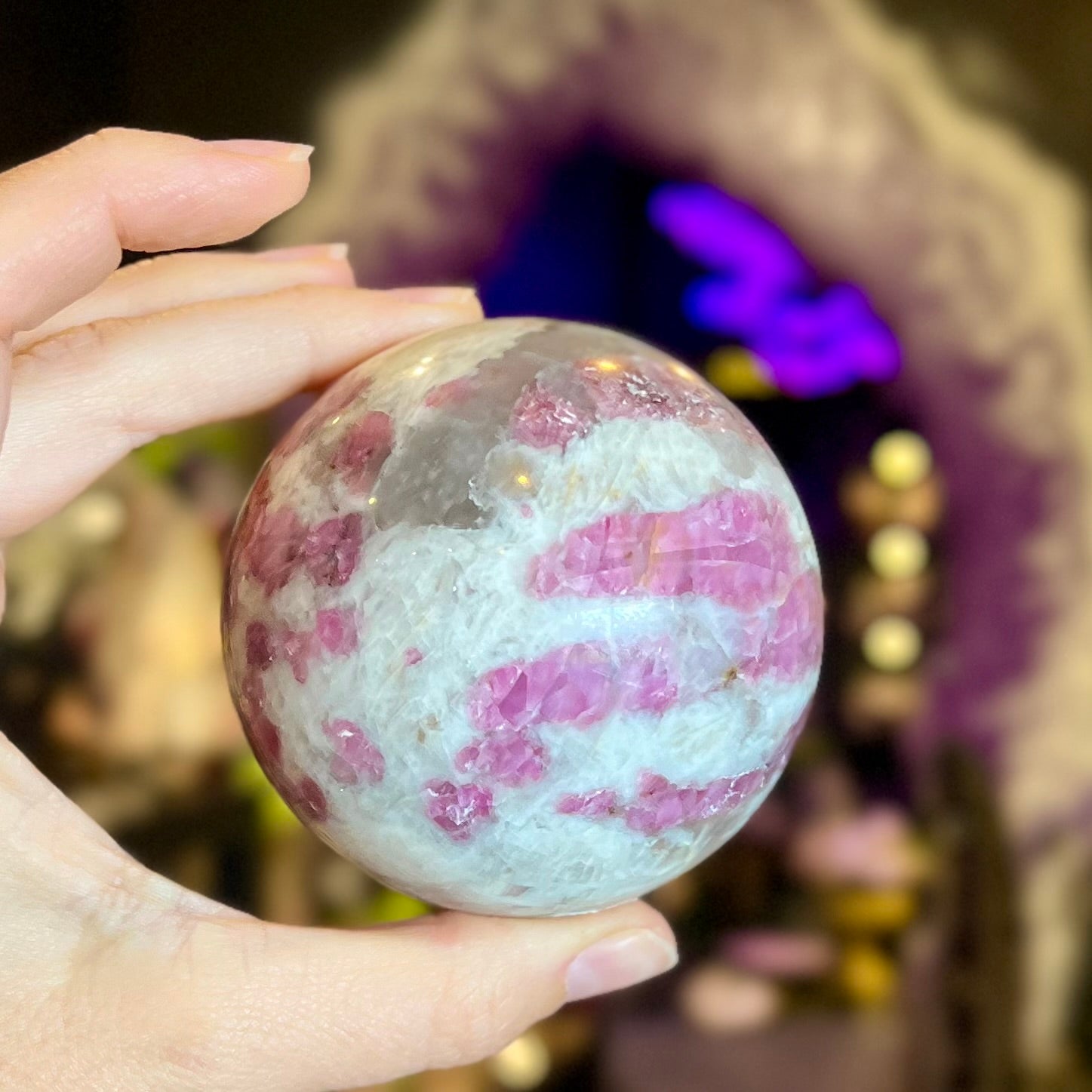 Pink Tourmaline Sphere