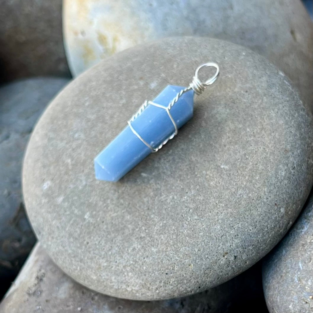 Angelite ~ Double Terminated Pendant